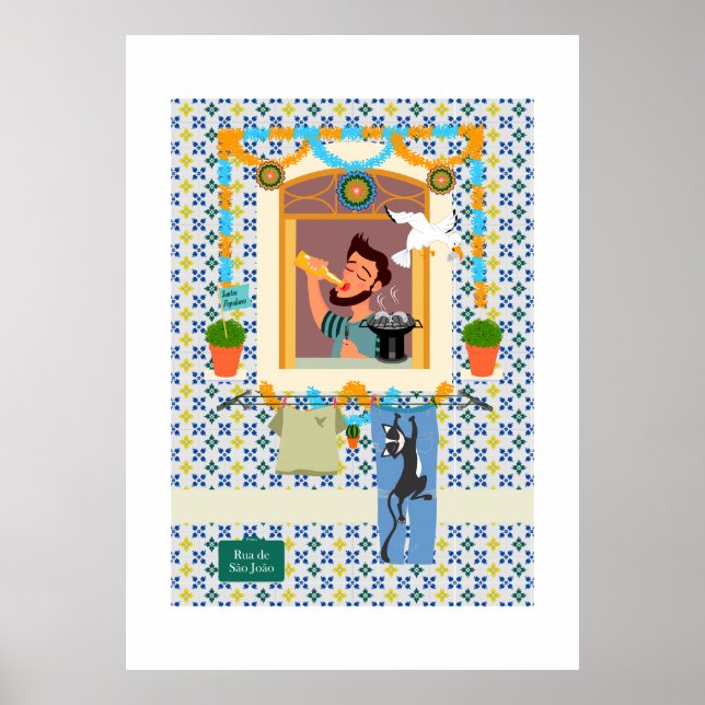 Póster Vecino de San Juan Portugués Festa (Frente)