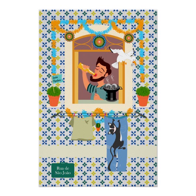 Póster Vecino de San Juan Portugués Festa (Anverso)