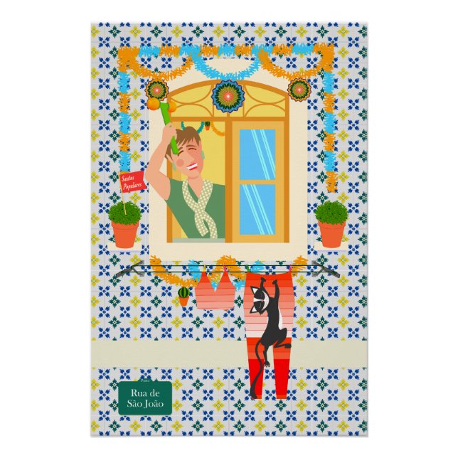 Póster Vecino de San Juan Portugués Festa (Anverso)