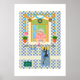 Póster Vecino de San Juan Portugués Festa
