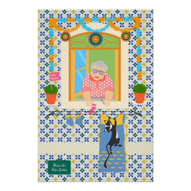 Póster Vecino de San Juan Portugués Festa