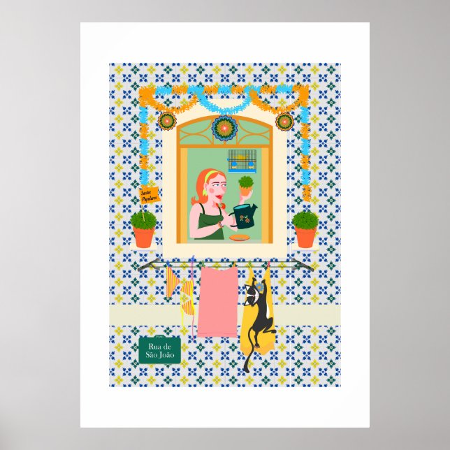 Póster Vecino de San Juan Portugués Festa (Frente)