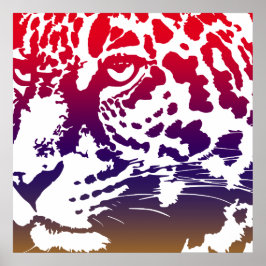 Póster Vector abstracto - Leopardo