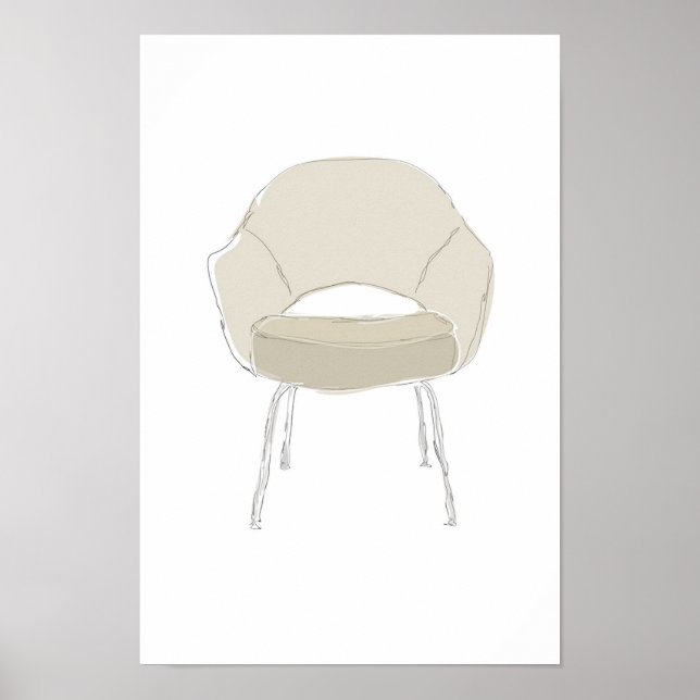 Póster Vector de garrapatas de la serie S de Saarinen (Frente)