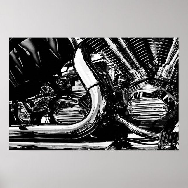 Póster Vector del motor (Frente)