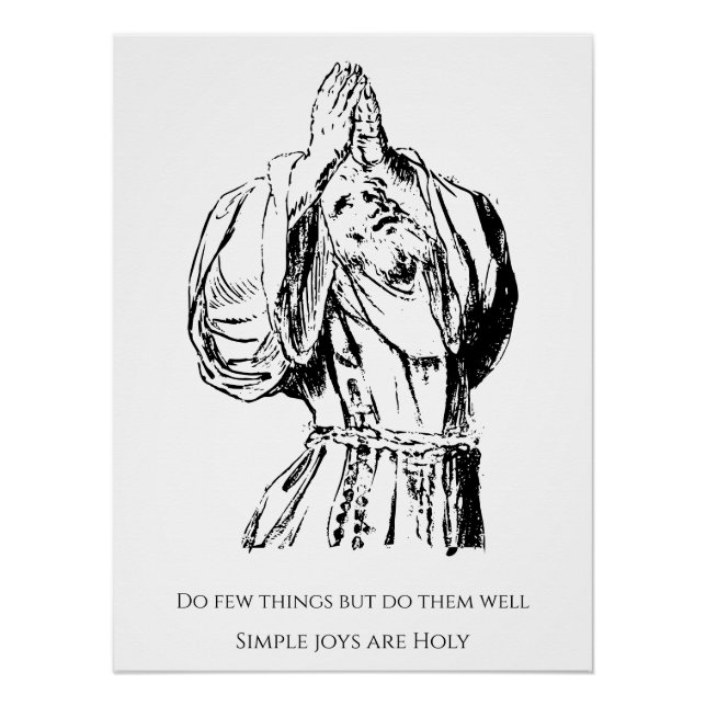 PÓSTER VECTOR ST FRANCIS DIBUJO CON COTIZACIÓN (Anverso)