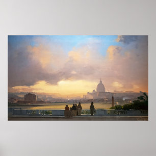 Póster Veduta di Roma dal Pincio
