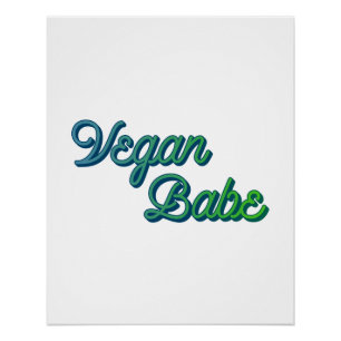 Póster Vegan Babe