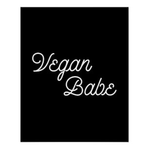 Póster Vegan Babe