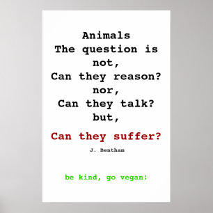Póster Vegan Bentham