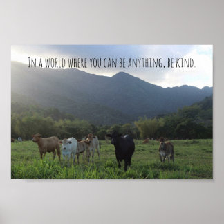 Póster Vegan Kindness poster