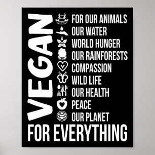 Póster Vegan por todo lo que salva el Vegeteto del Día de
