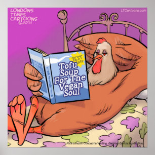 Póster Vegan Soul Funny Poster