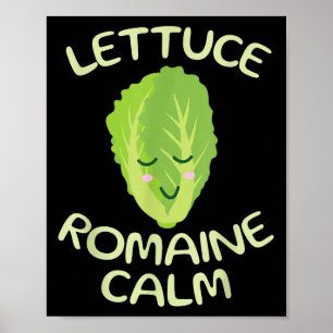 Póster Vegan Vegetarian Único Regalos Vegan Lettuc