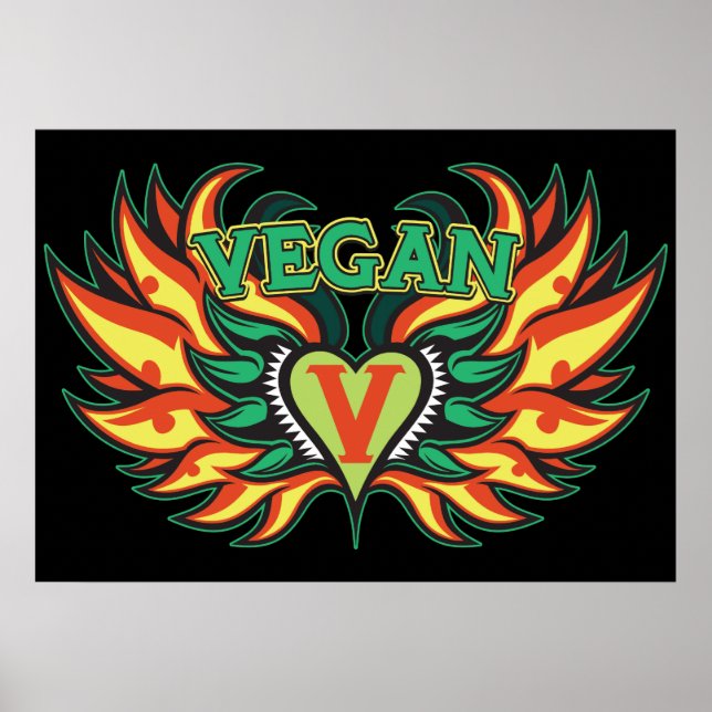 Póster Vegan Wings (Frente)