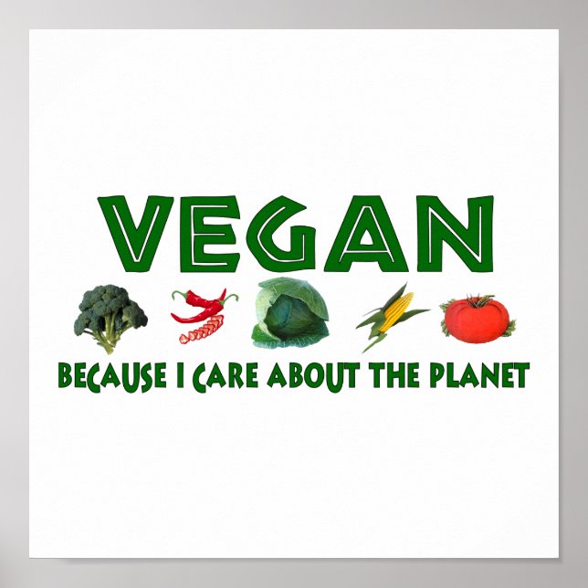 Póster Veganos Para El Planeta (Frente)