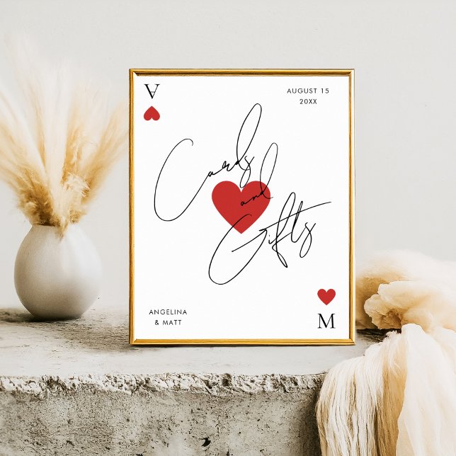 Póster Vegas Casino Playing Card Cards & Gifts Sign (Subido por el creador)