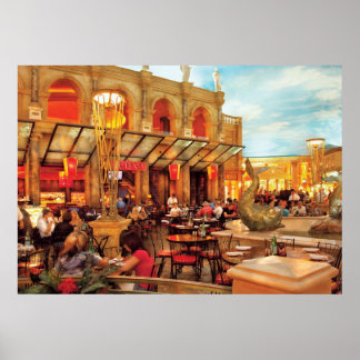 Póster Vegas - Cesar's - Almuerzo en Italia