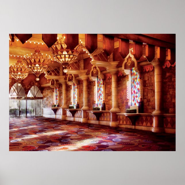 Póster Vegas - Excaliber - En el gran salón (Frente)