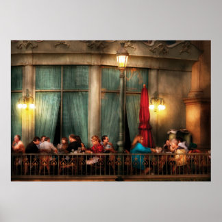 Póster Vegas - París - La cafetería al aire libre