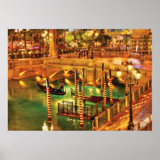 Póster Vegas - Veneciano - El Veneciano por la noche