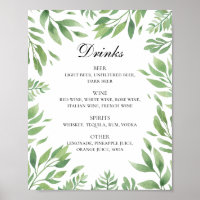 Vegetación acuática boda bar de bebidas alcohólica