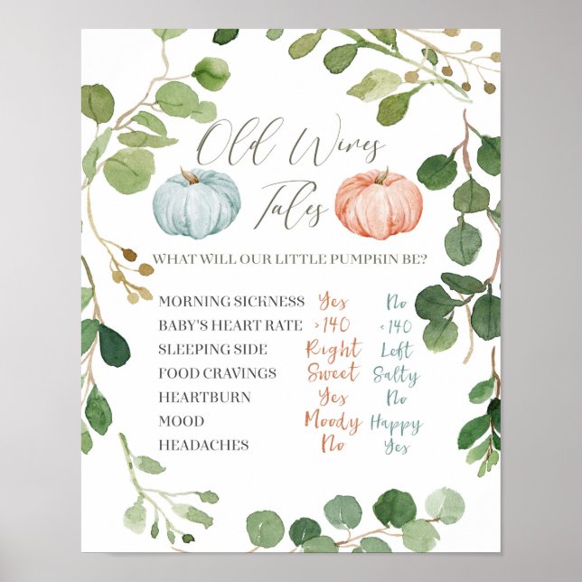 Póster Vegetación Tales de viejas viejas de la calabaza d (Frente)