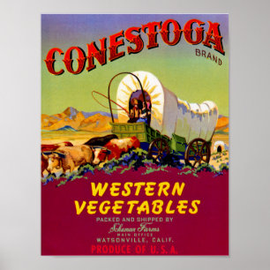 Póster Vegetales occidentales de Conestoga