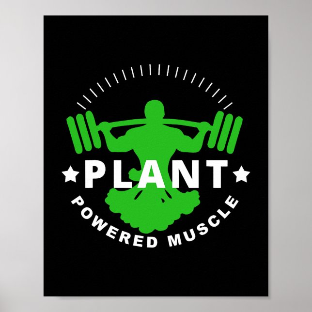 Póster Vegetarian Planta Vegetaria Broccoli Bodybuilding  (Frente)