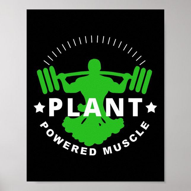 Póster Vegetarian Planta Vegetaria Broccoli Bodybuilding  (Frente)
