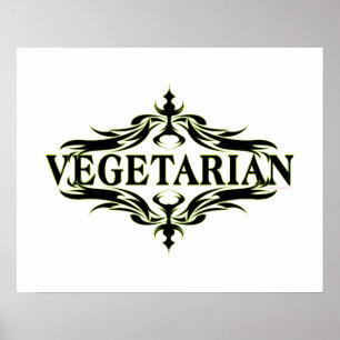 Póster Vegetariano