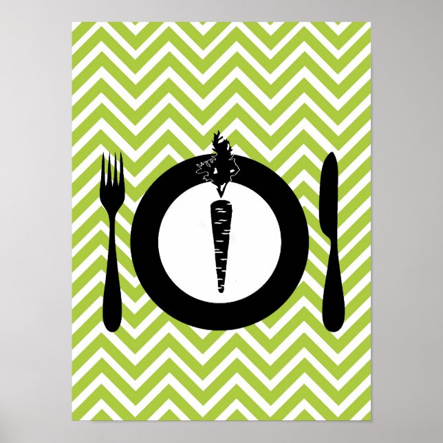 Póster vegetariano (Frente)