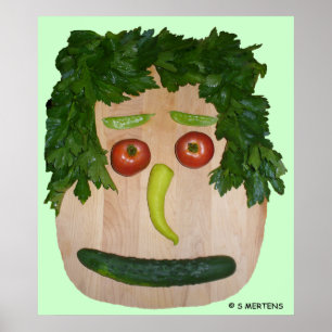 Póster Veggie Face