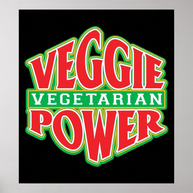 Póster Veggie Power (Frente)