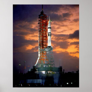 Póster Vehículo de lanzamiento del Apolo Soyuz de la NASA
