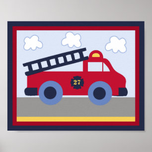 Póster Vehículo de rescate #2 Poster de bomberos/camiones