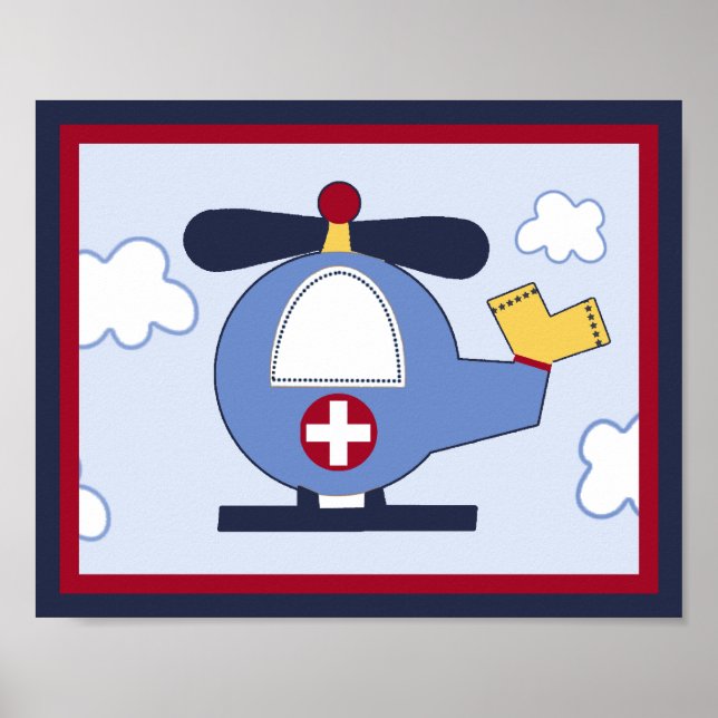 Póster Vehículo de rescate #3 Poster/impresión de helicóp (Frente)
