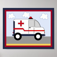 Vehículo de rescate #5 Poster de ambulancia/impres