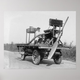 Póster Vehículo extraño con hélice, 1922. Foto antigua