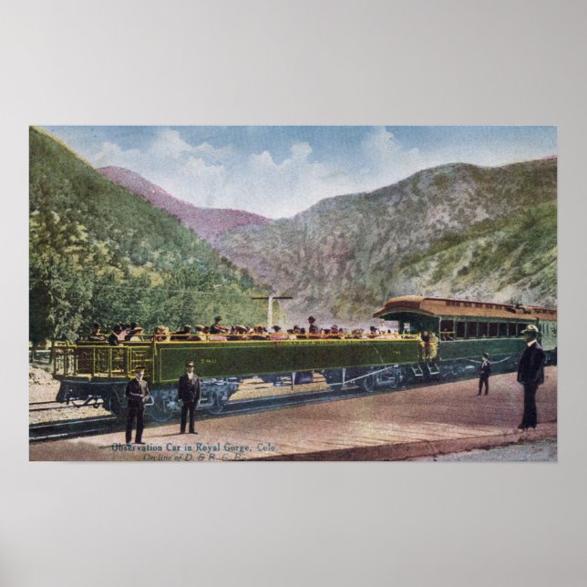 Póster Vehículo ferroviario de observación (Frente)