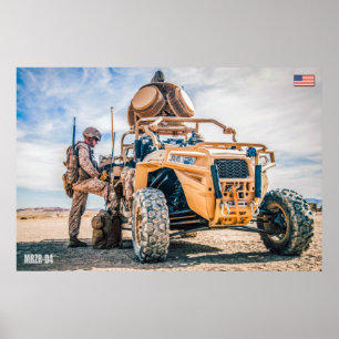 PÓSTER VEHÍCULOS DE OPERACIONES ESPECIALES DE LOS EE.UU.