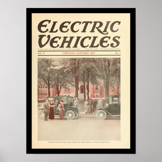 Póster Vehículos eléctricos Vehículos de motor Vehículos  (Frente)