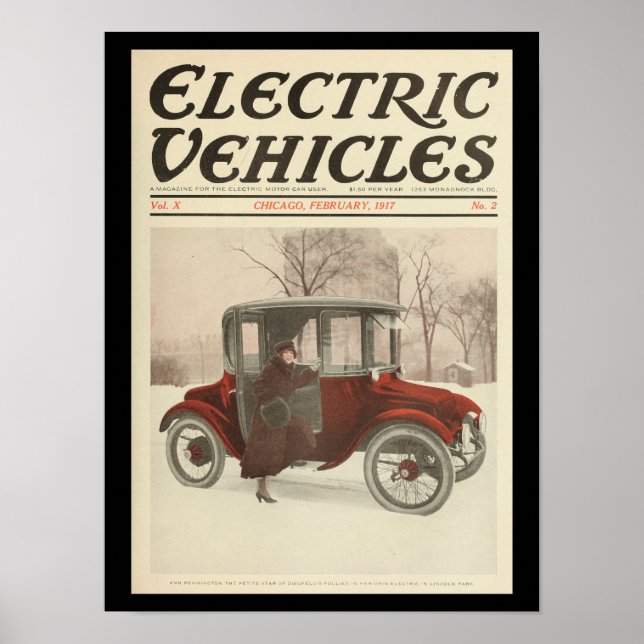 Póster Vehículos eléctricos Vehículos de motor Vehículos  (Frente)
