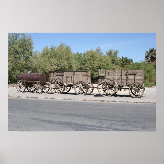 Póster Veinte mulas lanzaron estos vagones a 265 millas (Frente)