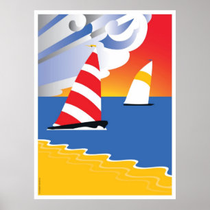 Póster Vela antes del viento