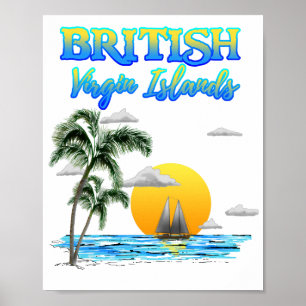 Póster Vela de las Islas Vírgenes Británicas