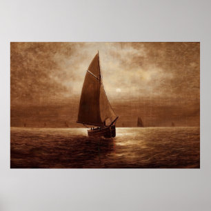 Póster Vela de noche (alrededor de 1900) Elbridge Wesley
