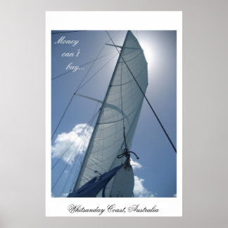 Póster Vela en la costa de Whitsunday, Australia