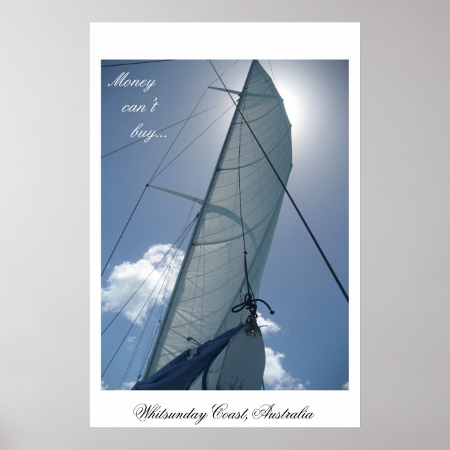 Póster Vela en la costa de Whitsunday, Australia (Frente)