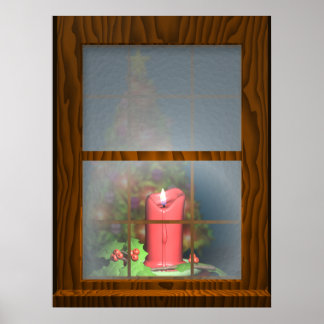 Póster Vela en la ventana